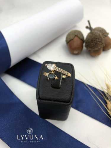 انگشتر طلایی تضاد قلب